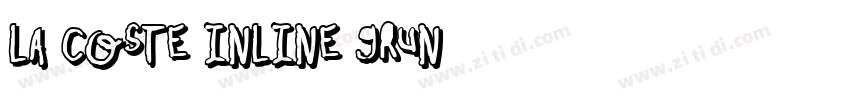 La Coste Inline Grun字体转换
